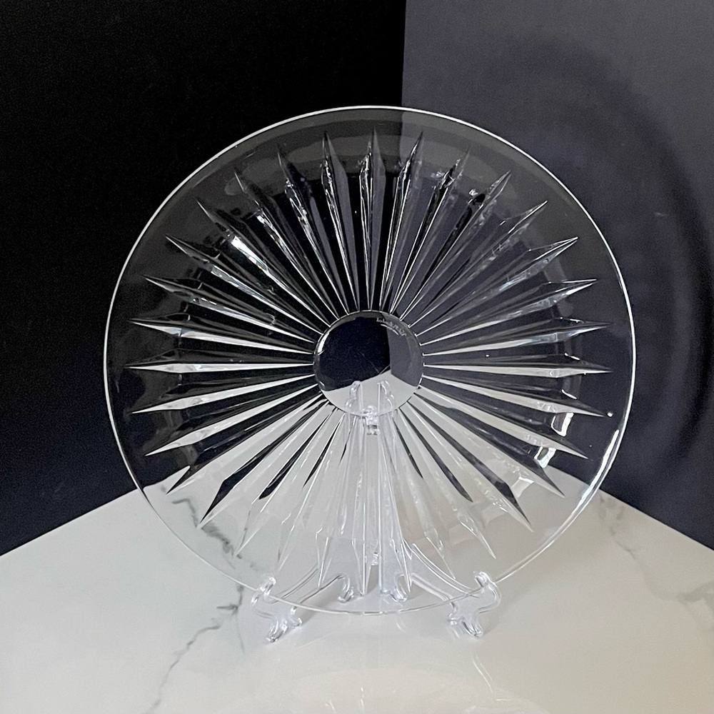 Balmoral Crystal Cake Platter by Val St. Lambert